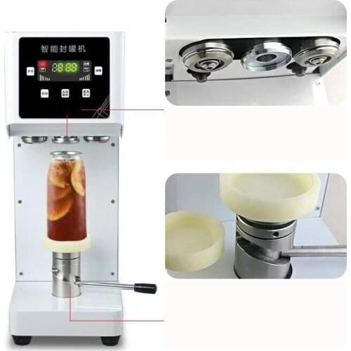 Can sealing machine with smart panel bubble drink bottle sealing cup Beverage can sealing machine for milk tea coffee shop