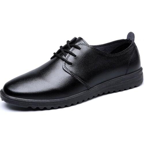 2021 Early Autumn New Fashion Mens Leather Casual Shoes Breathable Slip-on Shallow Boat Shoes Wear-resisting Non-slip