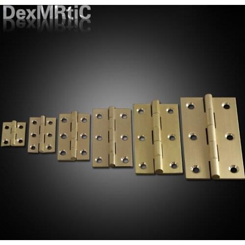 Wholesale Furniture Hinges Solid Copper Hinges Box Hinge Industrial Hinge 25*19mm/38*30mm/62*42mm/63*34mm/ 75*50mm