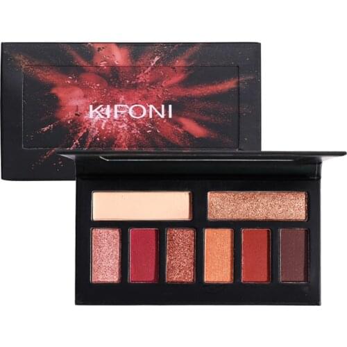 KIFONI 8 Colors Shimmer Matte Eyeshadow Palette Glittle Eyeshadow Pigmented Eye Shadow Powder Beauty Cosmetic Set New Arrival