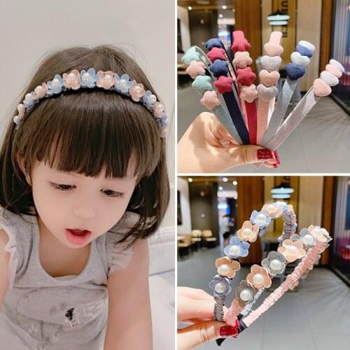 Korean Flower Headband For Girls Rhinestone Crown Hairbands High Quality Women & Girls Hair Accessories Party Handmade Jewelry