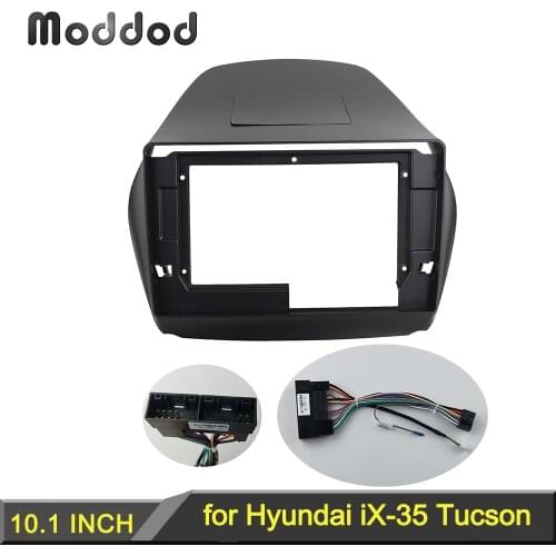 Radio Fascia for HYUNDAI TUCSON IX35 2010 10.1 Inch Stereo GPS DVD Player Installation Panel Surround Dash Trim Kit Audio Bezel