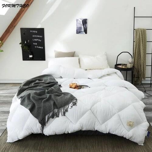 VESCOVO winter autumn cotton quilts queen size comforter cotton filled blanket duvet for bed 200*230 220*240cm