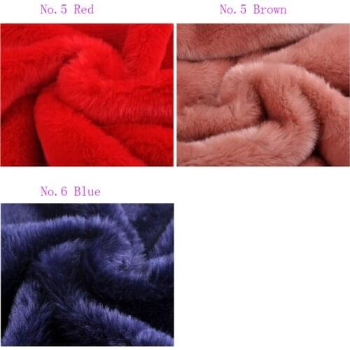 Good quality 160cm*50cm rabbit faux fur fabric,Warm and comfortable long fur material,DIY cloth