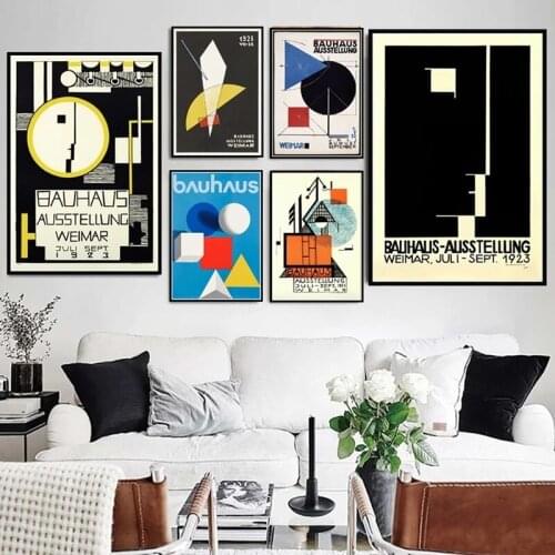 HD Bauhaus Ausstellung 1923 Weimer Exhibition Wall Art Posters and Prints of Retro Decorative Wall Pictures of The Living Room