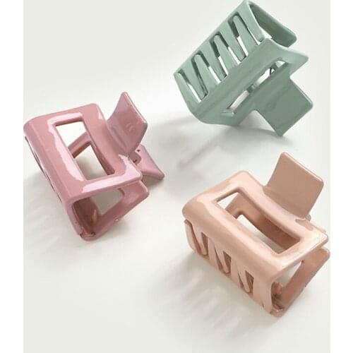 1Pc Korean Solid Hair Claws Elegant Clear Acrylic Hair Clips Hairpins Barrette Headwear for Women Girls Hair Accessories Gifts