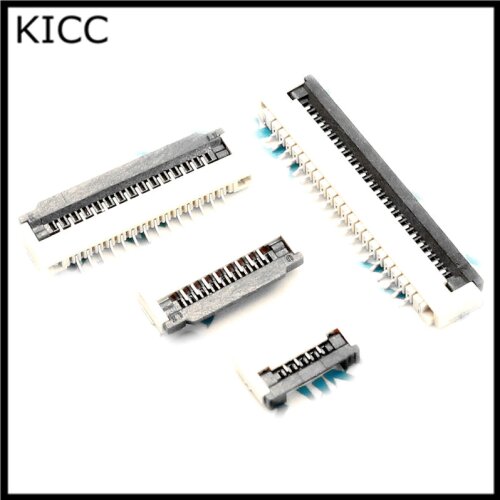 10Pcs FPC FFC Connector cable socket 1.0MM 9Pin Clamshell Bottom Contact Type