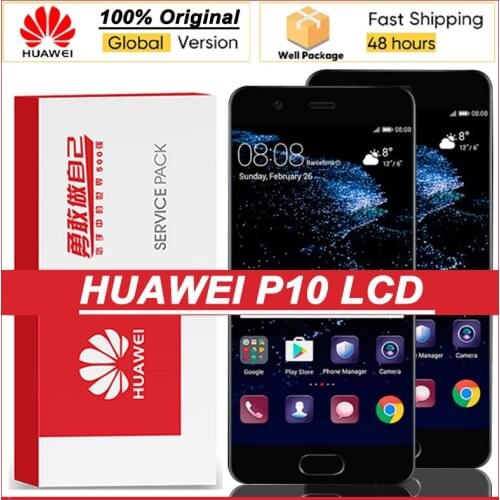 100% Original IPS 5.1" Display For Huawei P10 LCD Display VTR-L09 VTR-L10 VTR-L29 Touch Screen Digitizer Assembly Repair Parts