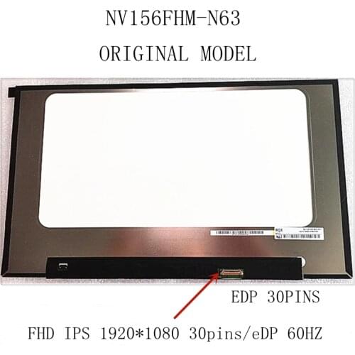 NV156FHM-N63 V8.0 for BOE Screen NV156FHM N63 IPS LCD Matrix for Laptop 15.6" FHD 1920X1080 72% NTSC LED Display Replacement