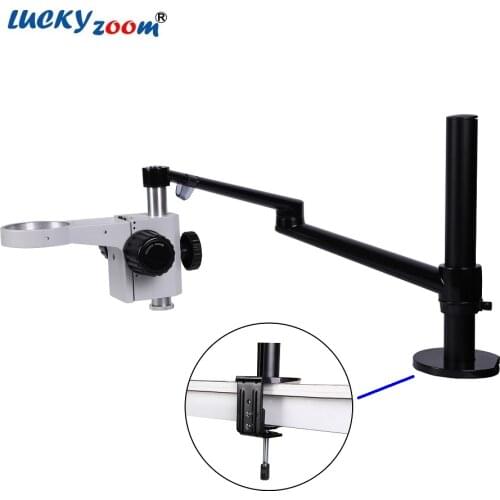 2 Color Table Clamp Microscope Stand For Binocular Trinocular Microscope 76MM Microscope Head Holder 25MM Focuse Arm Bracket
