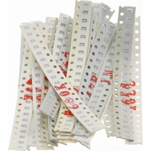 400pcs 5% 0.125W 0805 SMD Resistor 20 Values 10ohm-1Mohm Assortment Kit