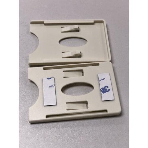 860-960MHZ UHF RFID PVC Cardholder/ Plastic white RFID PVC Card Holder with 3M adhesive