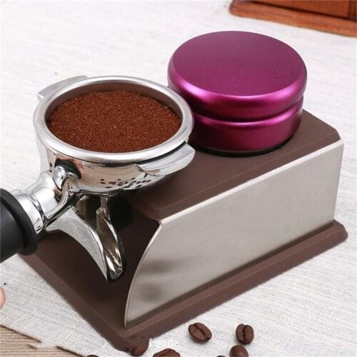 Coffee Filter Tamper Holder Solid Espresso Tamper Mat Stand Coffee Maker Support Base Rack Coffee Accessories for Barista