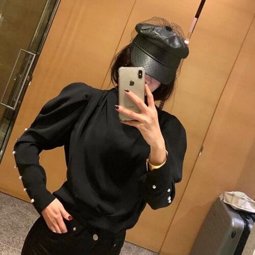 Luna&Dolphin Designer Women PU Leather Hat British Style Military Cap Black Lace Pctagonal Hat Cool Artist Girls Decorative Cap