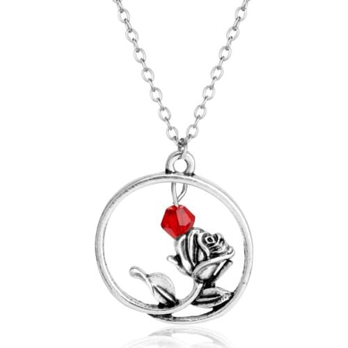 Dongsheng Beauty and the Roses beast chain long chokers necklaces for women hollow bead necklace pendant Collar -30