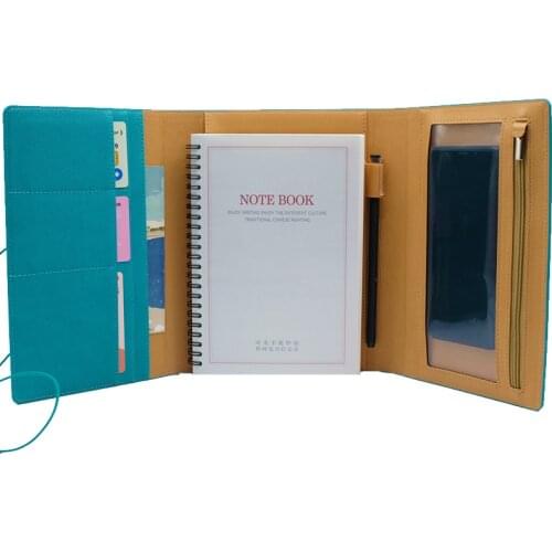 Retro Elastic Bandage A5 Leather Journal Cover Notepad Solid Color Journal Notebook Agenda 2021 Planner Office Plain Notebook