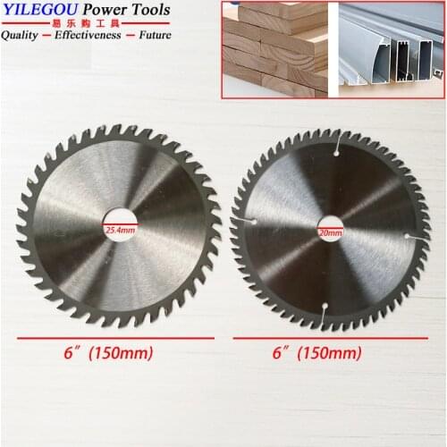 2 Pieces 6" 150mm TCT Circular Saw Blades For Wood 150*1.8*20mm*40/60Teeth Carbide Saw Blades Cutting Wood (Bore 20mm)
