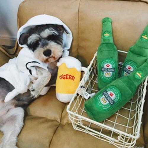 2021 Best Selling Products Bite Resistant Dog Plush Toy Food Shape Dog Chew Toy Squeaky Pet Training Clean Teeth Toy Toy Supply