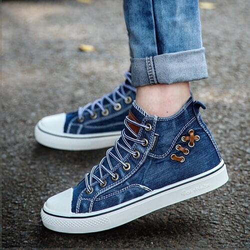 Men Shoes Denim Canvas Shoe Designer New Fashion High Quality Casual Shoes Little White Shoes Women Couple Gao Bang Women Shoes