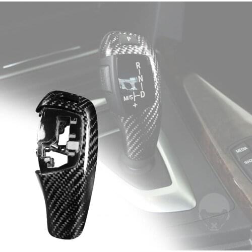 Gear Shift Knob Cover Interior Trim Carbon Fiber Car Sticker for BMW F10 F36 F30 F33 F15 F25
