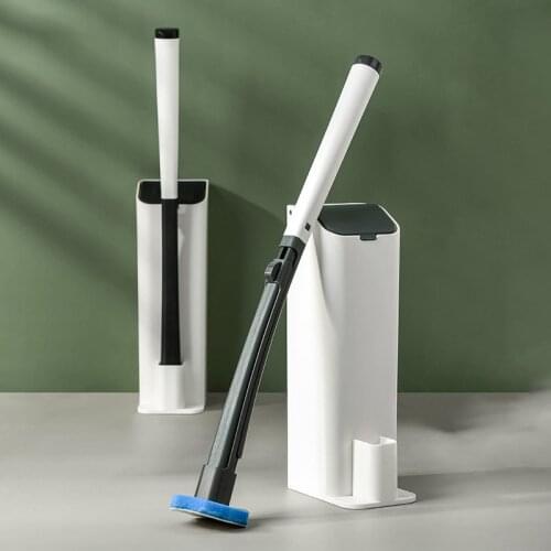 Disposable Cleaning Toilet Brush Household Bathroom Accessories Closestool Cleaner Tools Long Handle Replaceable Brush Head