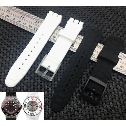 Rubber Watch Band strap For Swatch Diving Watchband Sport Watches Men women Belt Flexible Band 21mm SUUB series SUUB101 SUUW101