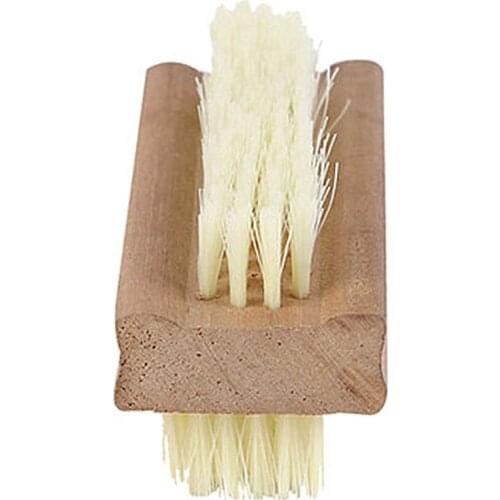 Wooden Non Slip Double Sided Hand Nail Brush Body Massage Tool Scrubber Nail Brushs