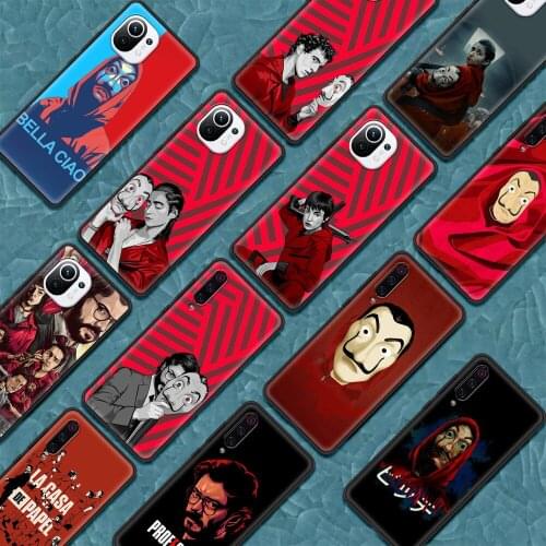 La Casa De Papel Silicone Phone Case For Xiaomi Mi 11 Ultra 11X Pro 11i 10S Note 10 10T Lite 5G 9T Cover Shell