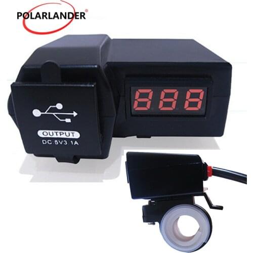 LED Digital Display Volt Meters Triple USB Charger Car USB Charger Accessories Car Voltmeter for Car Auto Motorcycle Boat Truck