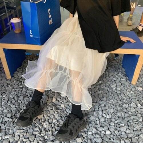 2021 Hot Sale Skirt Autumn Spring New High Waist Slim Temperament Mid-Length Korean Style For Womens Skirt