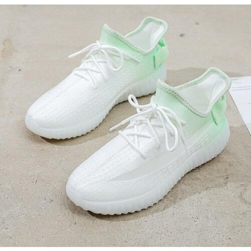 Womens Rainbow Jelly Color Changing Sneakers Gradient Mesh Casual Coconut Shoes Kawaii Fairy Student Daily Walking Sock Shoes