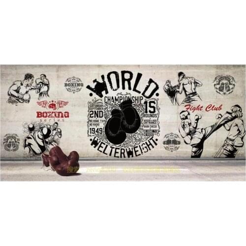 Custom mural 3d photo wallpaper Retro Boxing HD Martial Arts Hall home decor living room wallpaper for walls 3 d in rolls