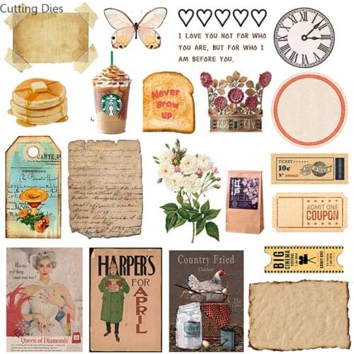 40Pcs/lot Vintage Flower Journal Stickers Scrapbooking School Stationery Stickers Diary Journal Stickers Diy Crafts
