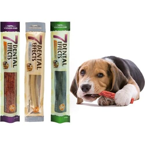7 Effects Chew Dog Food Feeders Cleaning Teeth Snack Fresh Beef Dogs Snacks Health Foods for Small Large Dogs Delicious Beef 15g