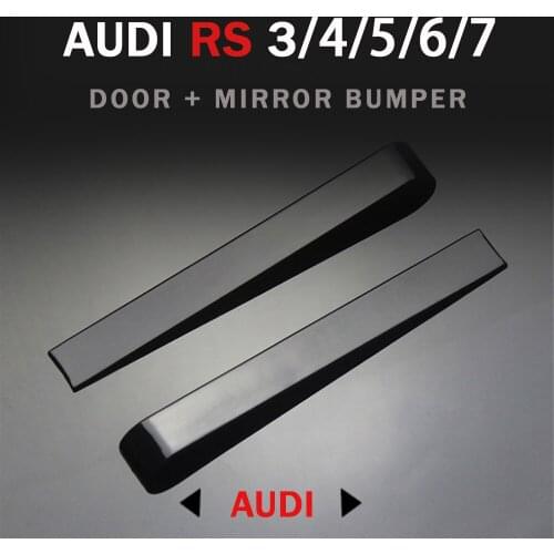 Car door guard edge corner guard cushion decorative bumper for AUDI RS 3 4 5 6 7 rear view mirror bumper edge corner guard cushi