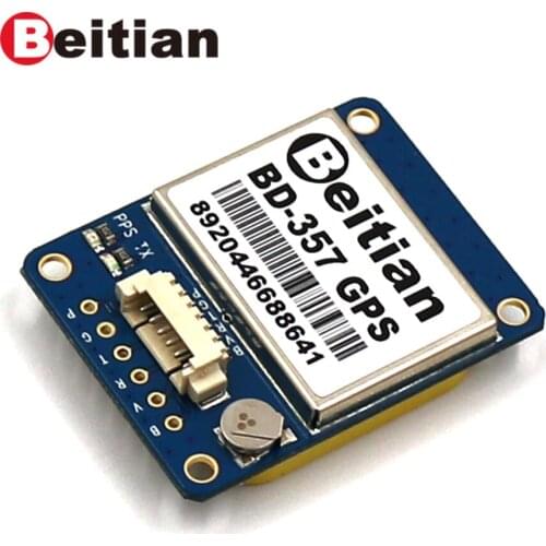 BEITIAN TTL Level 9600bps 4M FLASH 1Hz 1.25mm 6pins connector 5.0V GPS+BDS Module BD-357