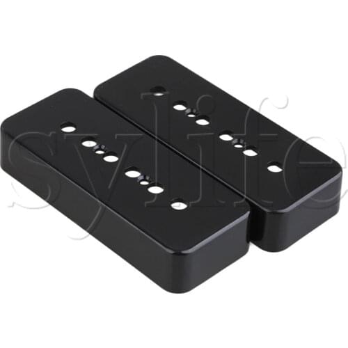 BLACK GUITAR P90 SOAPBAR PICKUP COVERS/P 90 Set