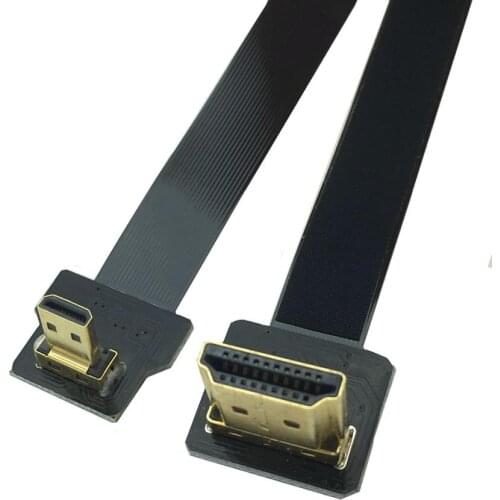 FPV 5cm - 1m FPC Ribbon Flat micro HDMI-compatible 2.0 Cable 4k/60Hz for HDMI HDTV FPV Multicopter Aerial Photography