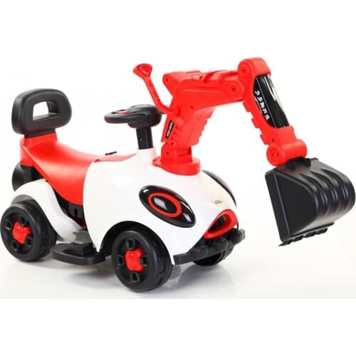 Excavator Toy Ride On Excavator Gliding & Electric Excavator Kids Digger Toy Car Electric Motor Toy with 4 wheels