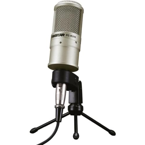 Takstar PC-K200 Condenser Sound Recording Microphone with Shock Mount for PC YouTube Video Skype Chatting Gaming Podcast