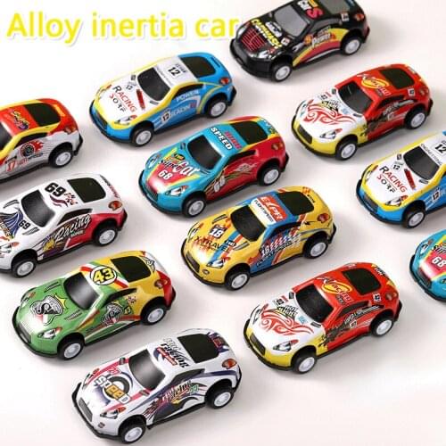 Car Model Diecast Pull Back Racing Car Simulation Bus Truck Vehicle Cute Plastic Toys For Boys Children Gifts