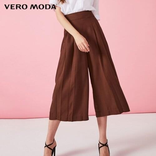 Vero Moda Women Loose high waist casual wide Leg pants | 31926J532