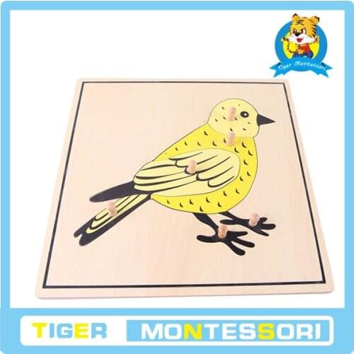 Wholesale professional montessori material wooden educational toy botany puzzle Turtle Puzzle