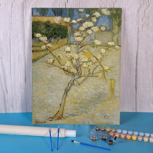 Landscape Van Gogh DIY Paint By Numbers Set Acrylic Paints 50*70 Canvas Painting Handmade For Wholesale