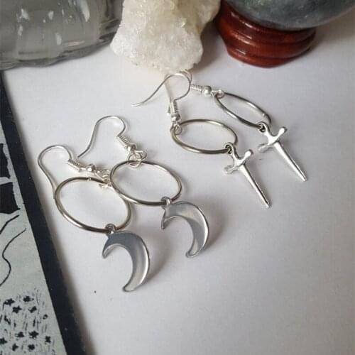 Mini Daggers Earrings Victorian Witchy Gothic Alternative Medieval Fashion Gorgeous Exquisite Jewelry Women Gift Warrior Pagan