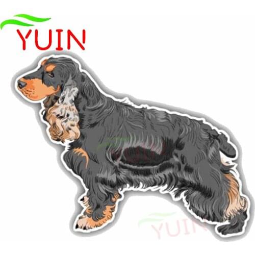 Cute English Cocker Spaniel Breed Dog Car Sticker Fashion PVC Bumper Decoration Motorcycle Accessories Waterproof Decal 15*12cm