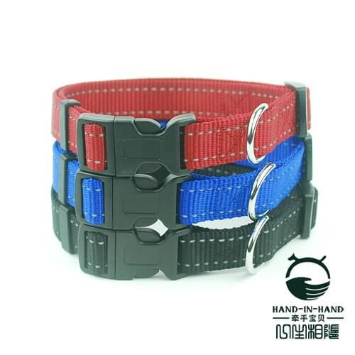200Pcs/Lot 3 Colors Lively Pet Dog Reflective Stripe Collar Buckle Style 2.0cm CFB2007