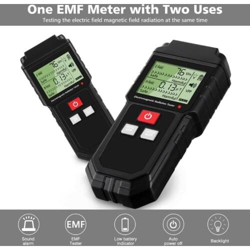 Electromagnetic Field Radiation Tester EMF Meter Handheld Counter Digital Dosimeter LCD Detector Measurement for Computer Phone