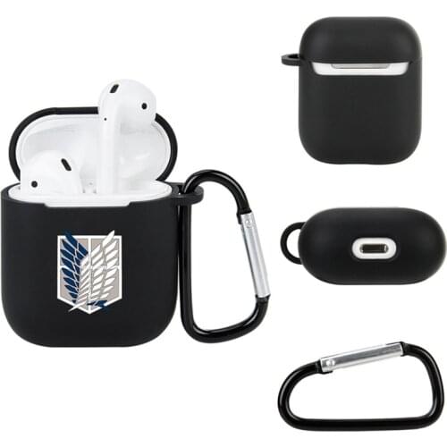 Japan Anime ATTACK ON TITAN Protective Headset Cover For Airpods 1/2 Bluetooth Earphone Case Headphone Case For Apple