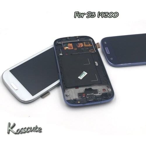 For Samsung Galaxy S3 LCD Display GT-i9300 for Samsung i9300 LCD Touch Screen Assembly with Frame Digitizer Replacement